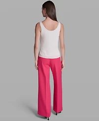 Bcbg Women's Solid Sleeveless Scoop Neck Woven Top