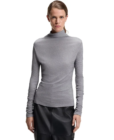 Boss by Hugo Women's High-Neck Top Soft Jersey