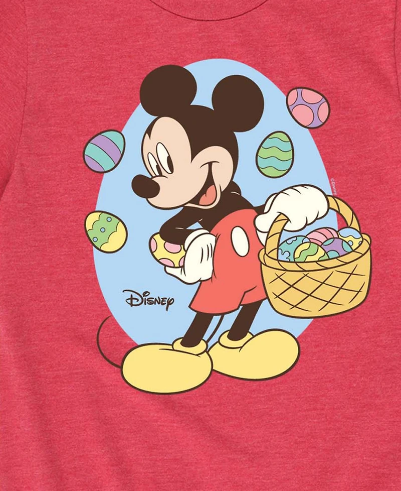 Disney Boys' Toddler 2T-5T Mickey Easter Basket Short-Sleeve Graphic T-Shirt