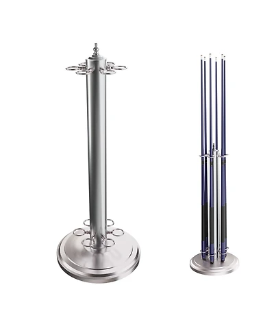 Gse Games & Sports Expert Metal 6 Floor Stand Pool Cue Rack, Billiard Rack Only, Style