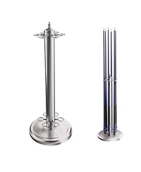 Gse Games & Sports Expert Metal 6 Floor Stand Pool Cue Rack, Billiard Rack Only, Style