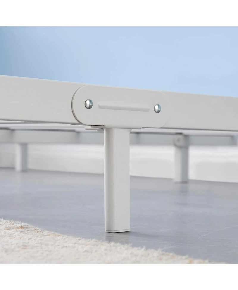 gaomon Low Profile Bed Frame, Heavy Duty Metal Platform Bed Frame, Mattress Foundation with Steel Slat Support, Easy Assembly