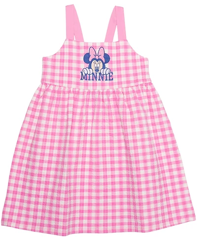 Hybrid Girls' 2T-6X Minnie Mouse Gingham Sleeveless Dress