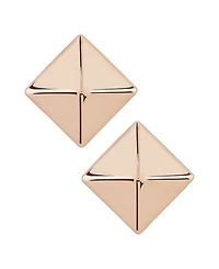 Pyramid Stud Earrings 14k Gold, White or Rose Gold