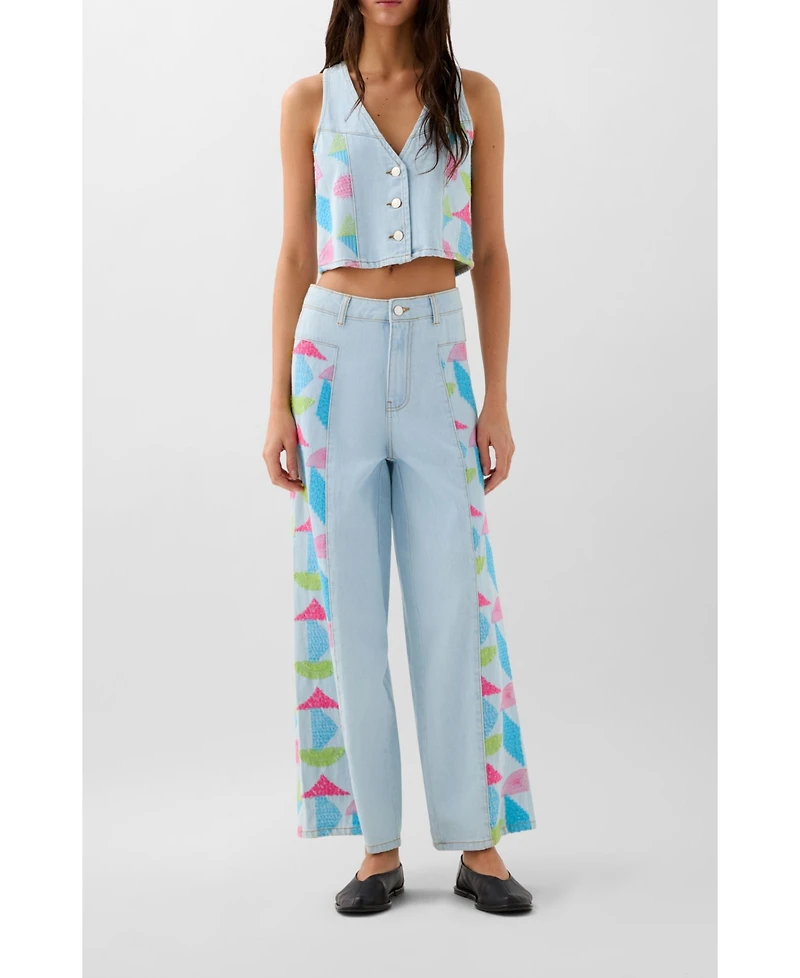 Scalpers Women's Culotte Embside Denim Pant