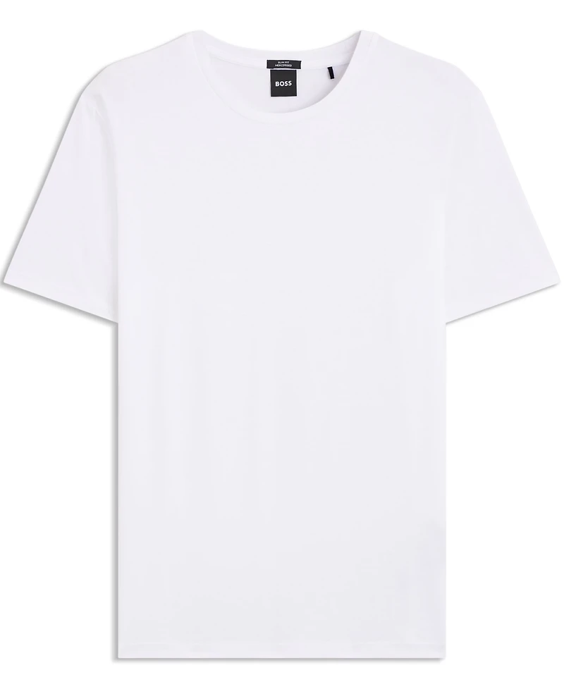 Boss by Hugo Men's Slim-Fit Mercerized-Cotton T-shirt