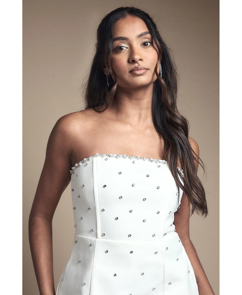 Coast Women's Hotfix Diamante Bridal Mini Dress