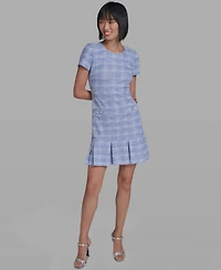 Karl Lagerfeld Paris Women's Short-Sleeve Short Dress