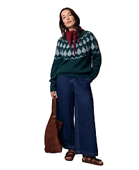 Celtic & Co. Women's Lofty Diamond Yoke Sweater