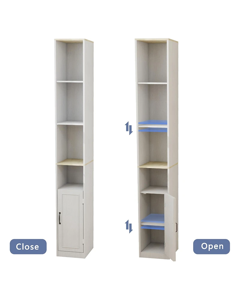 Rainsken 72" Tall Slim Storage Cabinet