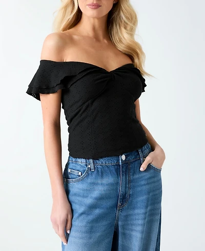 Guess Women's Off-The-Shoulder Teodolinda Top