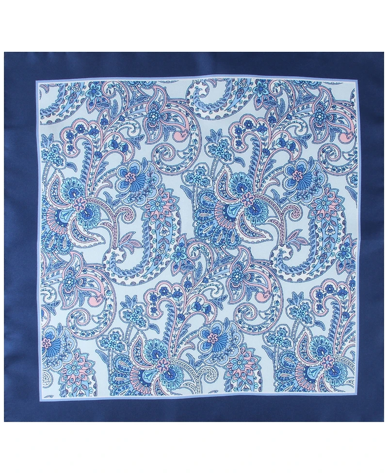 Tommy Hilfiger Men's Denim Paisley Bow Tie and Pocket Square, 2-Piece Set