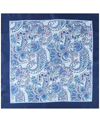 Tommy Hilfiger Men's Denim Paisley Bow Tie and Pocket Square, 2-Piece Set