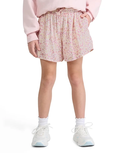 abercrombie kids Girls' Pull-On Floral Flared Shorts