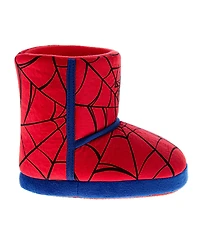 Spider-Man Toddler Marvel Spiderman Kids' Slippers Cozy, Plush, and Fun House Footwear (Toddler 5-10 / 11-12