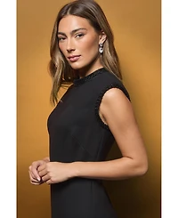 Coast Women's Beaded High Neck Column Maxi Dress