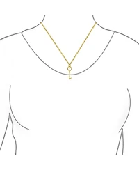 Bling Jewelry Romantic Key to Her Heart Pendant Necklace Gold Plated .925 Sterling Silver