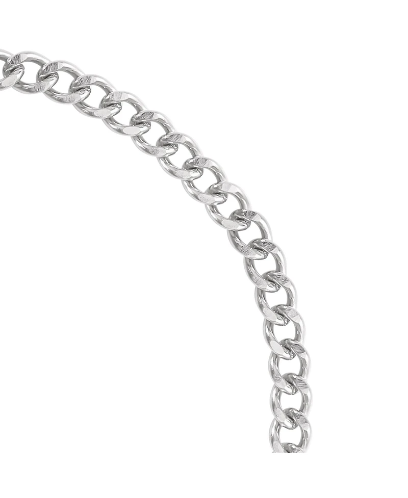 Lucky Brand Men s Curb Chain Set, Silver Tone - 22" Curb Necklace & 8.5" Bracelet
