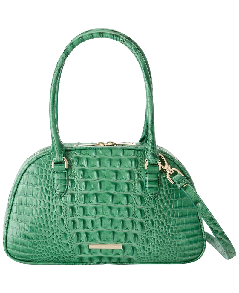 Brahmin Angie Alden Road Leather Medium Satchel Bag