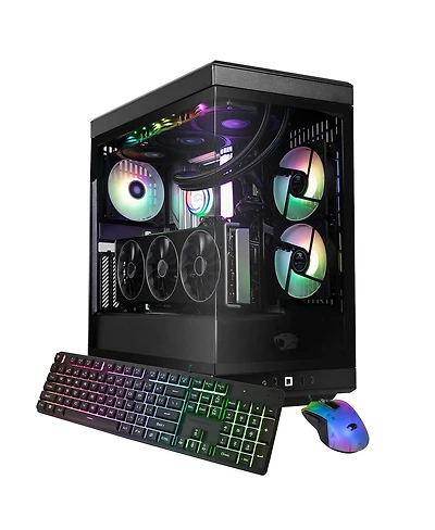 iBUYPOWER Y40BA9N5801 Gaming Desktop Computer, Amd Ryzen 9 9900X 4.4GHz, 32GB Ram, 2TB Ssd, Nvidia GeForce Rtx 5080 16GB, Windows 11 Pro, Black