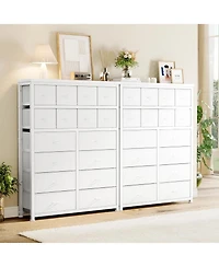 gaomon Tall Dresser for Bedroom with 16 Drawers, Fabric Chest of Drawers Organizer Unit for Closets, Living Room