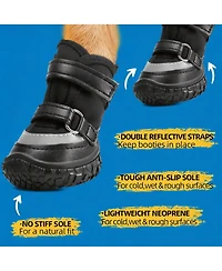 Aronkl Anti-slip Breathable Dog Boots with Reflective Straps for Paw Protection