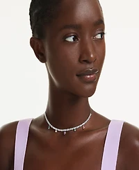 Swarovski x Ariana Grande Rhodium Plated Tennis Necklace