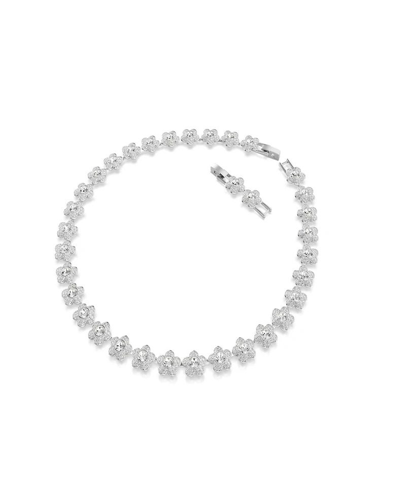 Swarovski x Ariana Grande Rhodium Plated Flower Necklace
