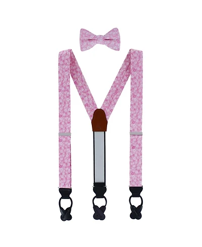 Trafalgar Hanami Cherry Blossom Burst Suspenders and Bowtie Bundle