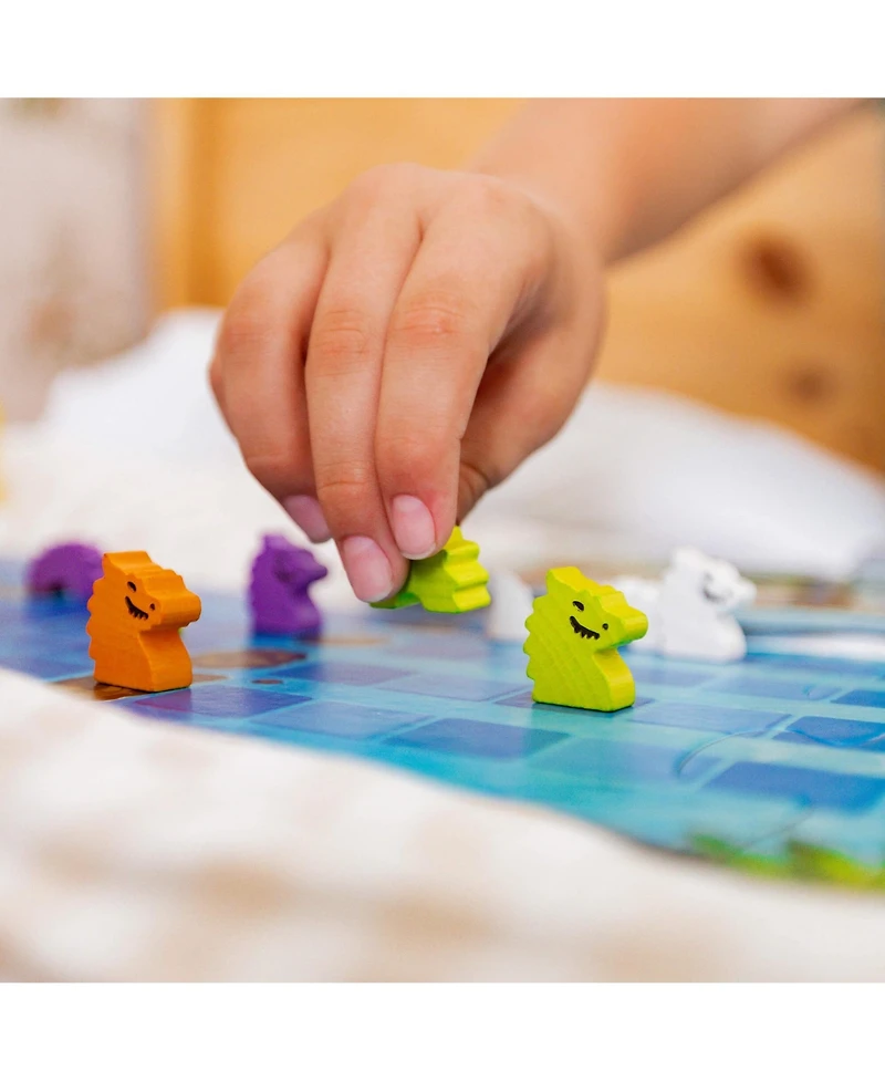 Haba Water Dragons: Kids Board Game and Fast-Paced Dice Game with Wooden Components for Ages 5 and up, Made in Germany