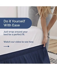 Cgk Unlimited Ruffled Elastic Wrap Around Bedskirt Inch Drop