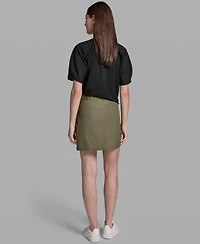Bcbg Women's Flap Pocket Belted Skirt