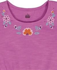 Kids Headquarters Girls' 2T-6X Puff Print Top and Pants, 2-Piece Set