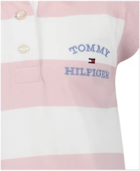 Tommy Hilfiger Girls' 7-16 Sleeveless Collared Striped Rugby Polo Dress