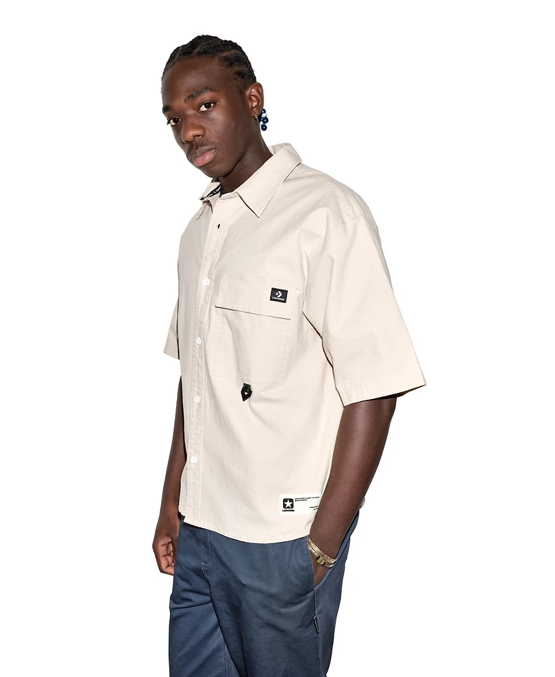 Converse Men's Ripstop Short-Sleeve Shirt