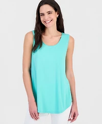 Jm Collection Women's Scoop-Neck Sleeveless Tank Top, Regular & Petite