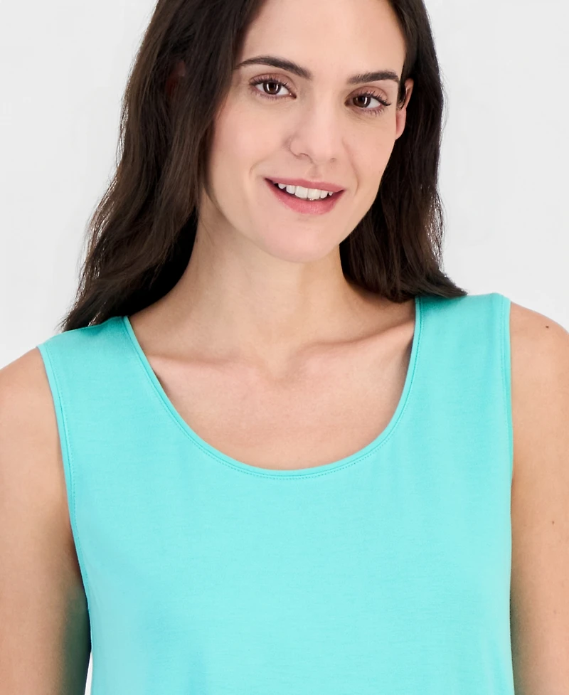 Jm Collection Women's Scoop-Neck Sleeveless Tank Top, Regular & Petite