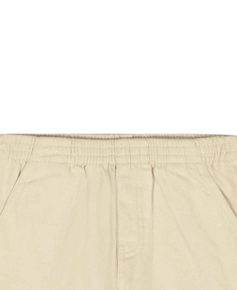 Calvin Klein Toddler and Little Boys' 2T-7 Relaxed Monogram T-Shirt Natural Denim Shorts, 2-Piece Set