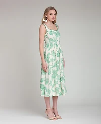 Avec Les Filles Women's Square Neck Dress