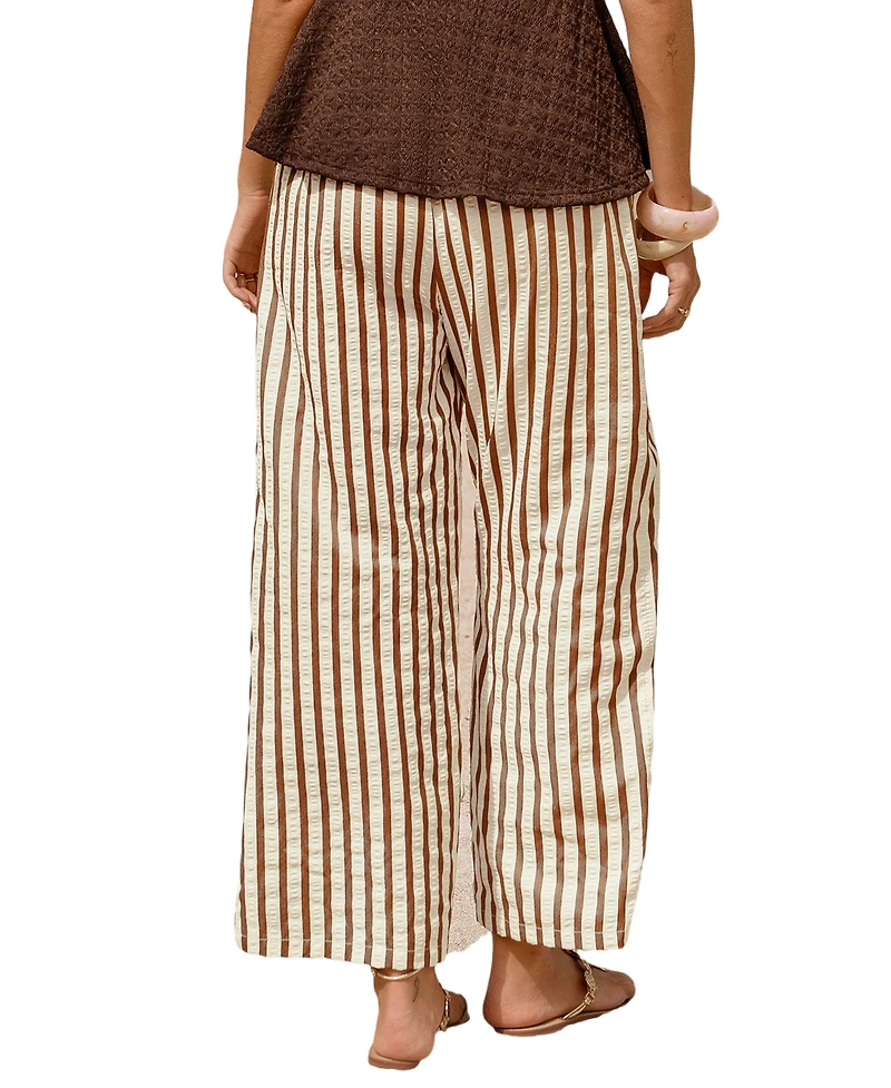 Cupshe Women's Popular Culture Striped Pants