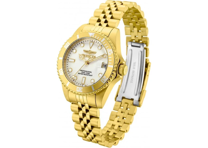 Invicta Women's 29192 Pro Diver Quartz 3 Hand White Dial Watch