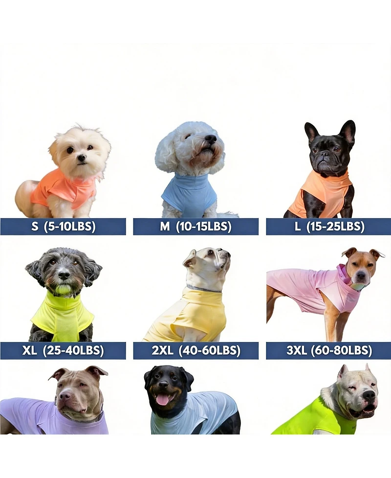 Aronkl Uv Protection Spf 30 Breathable Quick Dry Dog T Shirt
