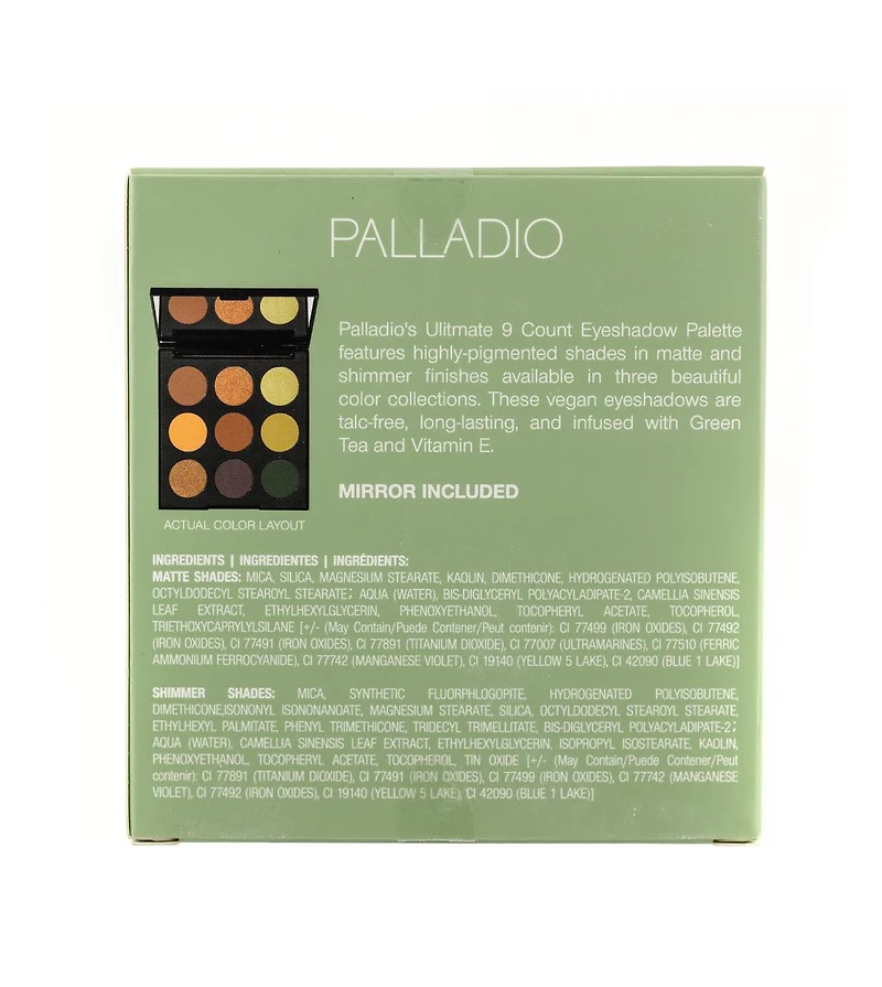 Palladio Ultimate 9 Ct Eyeshadow Palette