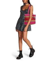 Betsey Johnson Stripe Tease Large Tote Bag