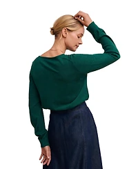Celtic & Co. Women's Merino Fine Knit Boat Neck Jumper