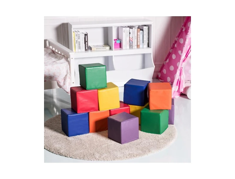 Hongge 12 Pieces 8 Inch Pu Foam Big Building Blocks for Kids