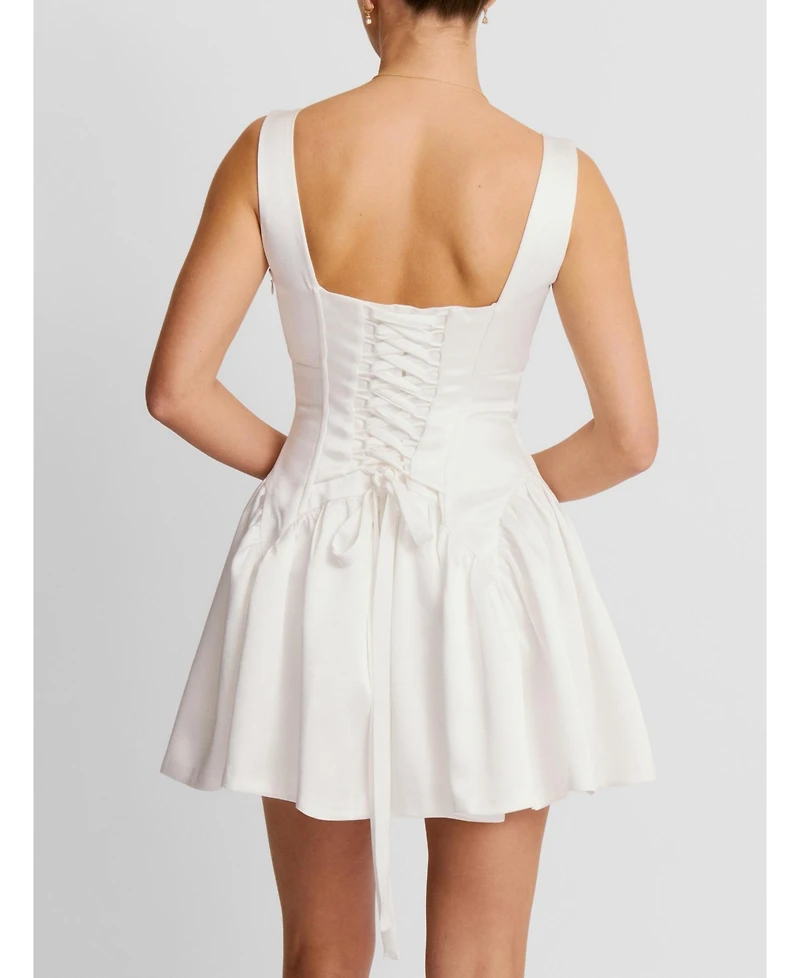 Six Stories Women's Scoop Neck Sleeveless Skater Mini Dress