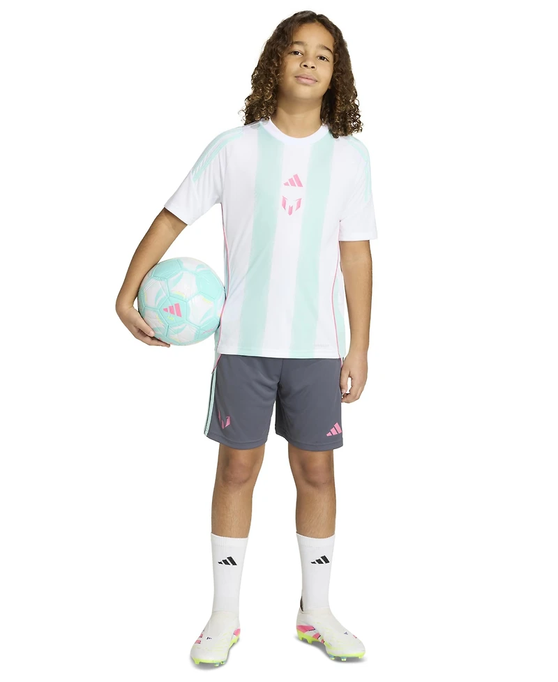 adidas Boys' and Girls' 6-20 Messi Soccer Shorts