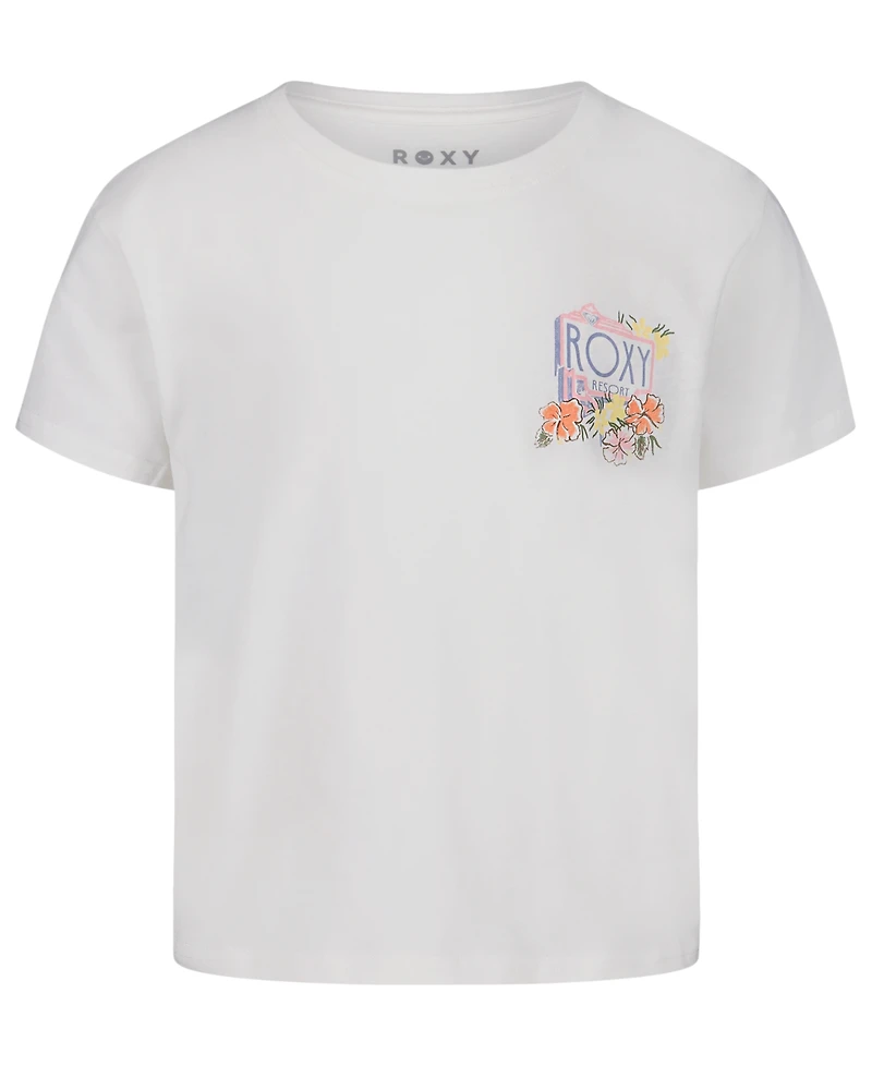 Roxy Girls' 7-16 Short-Sleeve Crewneck T-Shirt