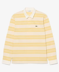 Lacoste Men's Relaxed-Fit Striped Piqu Rugby Polo Shirt